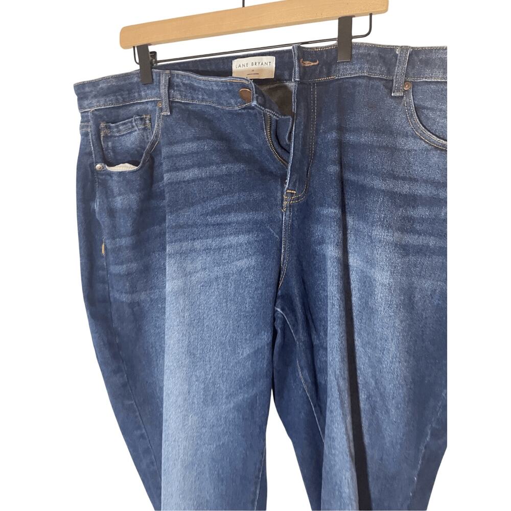 Lane Bryant Midrise Signature Fit Dark Wash Jeans Sz 20 Denim Plus Size Comfy - Picture 3 of 6